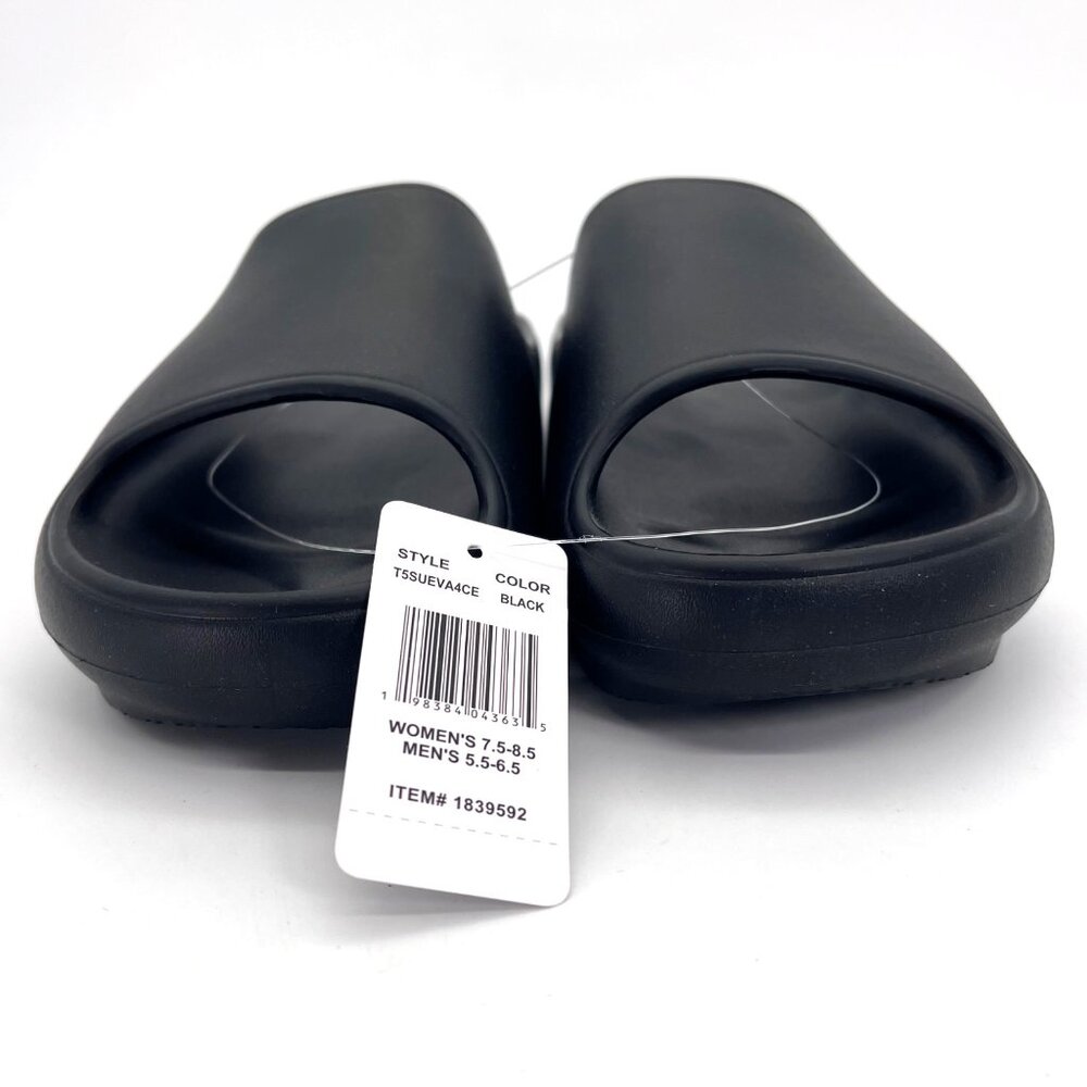 32 Degrees Cool Unisex Black Cushion Slides Womens 7.5-8.5 Mens 5.5-6.5 Size M - Picture 6 of 11